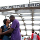 A couple stops to kiss as they join thousands of people walking across the Edmund Pettus Bridge during the 50th anniversary commemoration of the Selma-to-Montgomery civil rights march on March 8, 2015, in Selma, Ala.
Justin Sullivan/Getty Images
